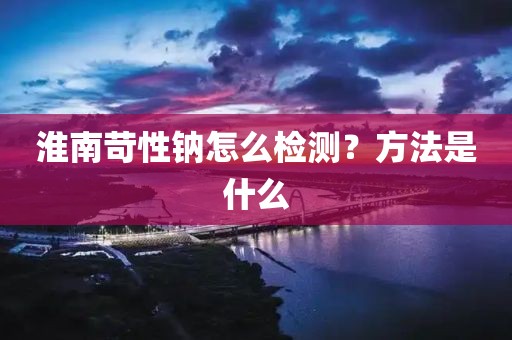 淮南苛性钠怎么检测？方法是什么